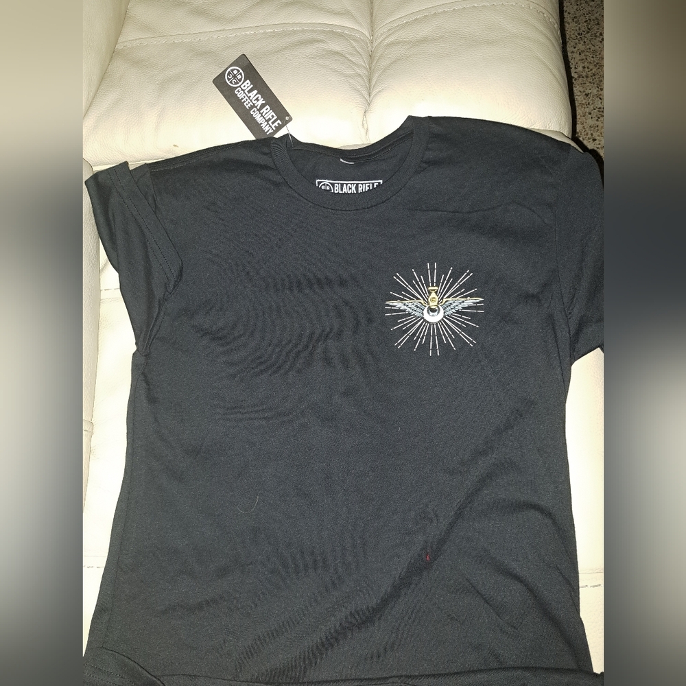 Black Rifle Coffee Company Small Womens Tee with Sunburst